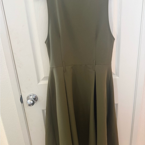 NWT Retro Stage GREEN 1950S V-NECK POCKETS BELTED VEST DRESS - Picture 4 of 7